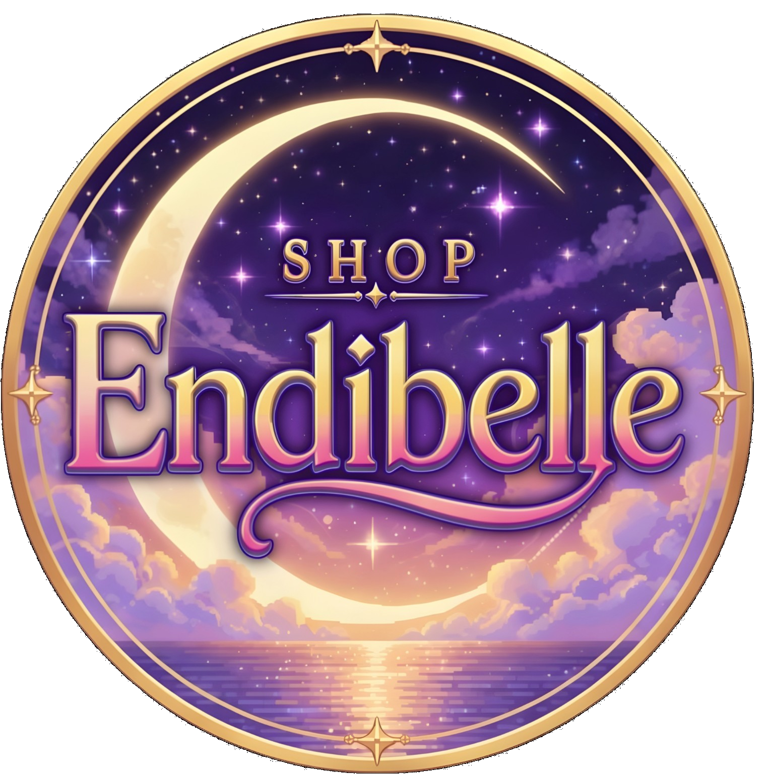 Shop Endibelle crescent moon logo